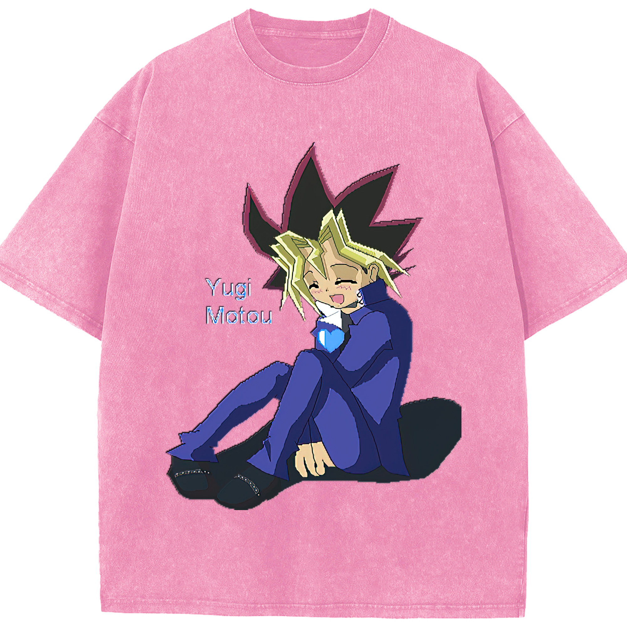 （画像用） 遊☆戯☆王 Yu-Gi-Oh! 綿100% ヴィンテージ風 半袖Tシャツ（フロントプリント）
